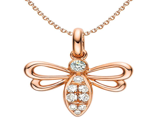 18K金镶嵌钻石吊坠